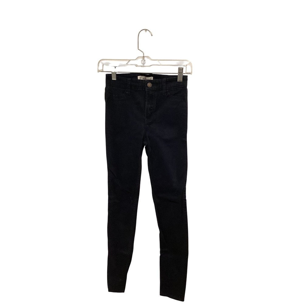 Hollister High Rise Skinny Jeans Black Women's Size 00 Short